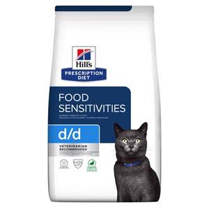 Hills Prescription Diet Hill's D/D Food Sensitivities kattenvoer Eend & groene Erwten 1.5kg