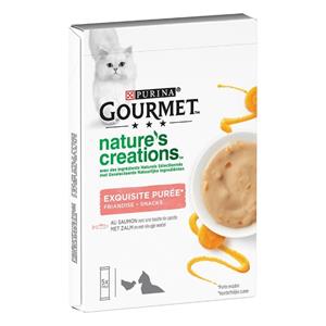 Gourmet Nature's Creations Puree Zalm Wortel 5 x 10 gr