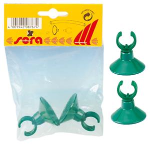 Sera Zuighouder Set voor Aquarium - 16 mm Diameter, 2 Stuks, Eenvoudige Bevestiging, Duurzaam Rubber