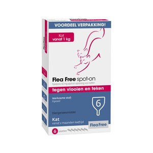 Flea Free Spot-On Kat 2 x 6 pipetten