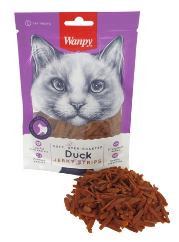 WANPY soft oven-roasted duck jerky strips (80 GR)