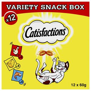 Catisfactions Megabox kattensnoep 12 x 60 g
