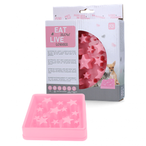 Petsexclusive Eat Slow Live Longer Star Pink XS