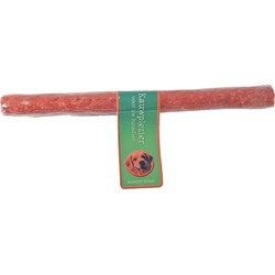 Munchy staaf rood 20 mm/25 cm met banderol - Gebr de boon