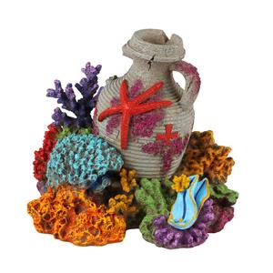 Aqua D'ella Amfoor Koraal 2 - Aquarium - Ornament - 13.9x11.5x12.4 cm