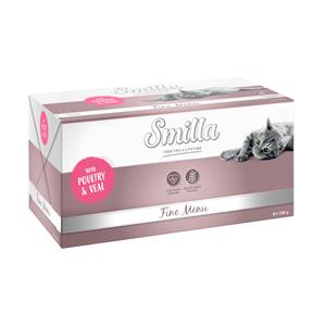 24x100g Gevogelte & Kalf Smilla Fine Menu Kattenvoer nat