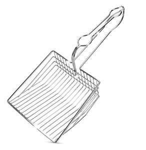 Nobleza Kattenbakschep - Metaal - Gaas - Grote maat - 33x15 cm