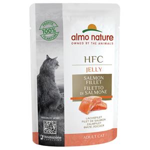 Almo Nature HFC 6x55g  Jelly Pouch Zalmfilet Kattenvoer Nat