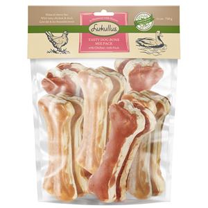 750 g Mix kip en eend  Bigpacks Kauwbotten Lukullus Hondensnacks