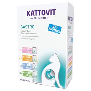 12x85g Gastro Pouches 4 Smaken Kattovit Kattenvoer