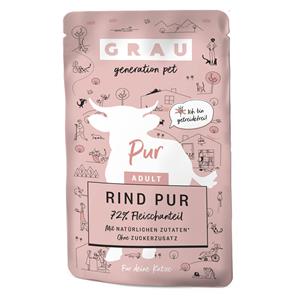 GRAU Adult Graanvrij 16 x 125 g Kattenvoer - Rund Puur