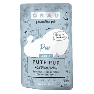 Grau Adult Graanvrij 16 x 125 g Kattenvoer - Kalkoen Puur