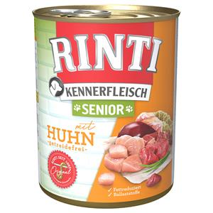 6x800g Senior "Kennerfleisch" Kip RINTI Hondenvoer