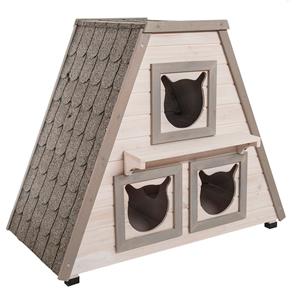 Zooplus Exclusive - L 90 x B 50 x H 75 cm - Kattenhuis Madeira