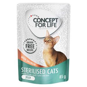 Concept for Life Sterilised Cats Zalm graanvrij - in Gelei - 12 x 85 g
