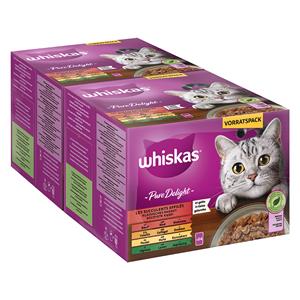 Whiskas Gemengd Pakket  Pure Delight Portiezakjes 48 x 85 g - Klassieke ragout in gelei