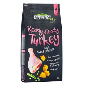 12kg Kalkoen met Zoete Aardappel, Erwten en Pompoen Greenwoods Hondenvoer