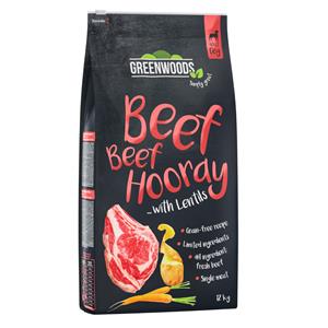 Greenwoods Rund met Linzen, Aardappel en Wortel Hondenvoer 12 kg