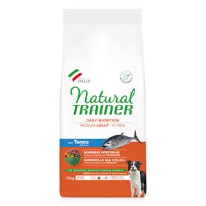 Trainer Natural Dog Trainer Natural Adult Medium met Tonijn, Rijst & Spirulina Hondenvoer - 12 kg