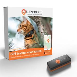 Weenect GPS tracker - Zwart/Oranje - 6x2,4x1,5 cm