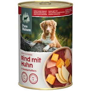 6x 400g Pure Nature Adult Pure Beef hondenvoer nat