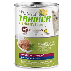 Trainer Natural Sensitive 6x400g Gemengde testset Sensitive Plus Adult Trainer Natuurlijk Umido Cani