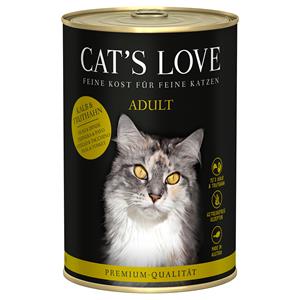 6x400g Cat's Love Kalf & Kalkoen Nat Kattenvoer