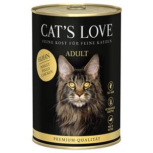 6x400g Cat's Love Puur Kip Nat Kattenvoer