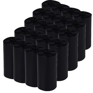 Zooplus Exclusive 20 Rollen à 20 Zakjes Hondenpoepzakjes Zwart
