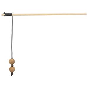 TRIXIE CITYSTYLE KATTENSPEELGOED SPEELHENGEL MET KOGELS KURK / HOUT 40 CM 4 ST