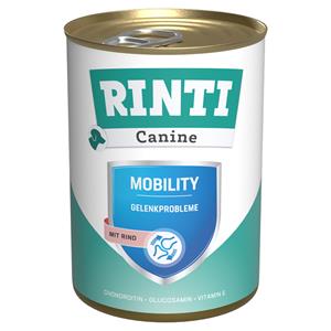 24x400g RINTI Canine Mobility met rund hondenvoer nat