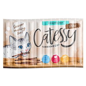 50x5g Sticks Zalm & Forel Catessy Kattensnacks