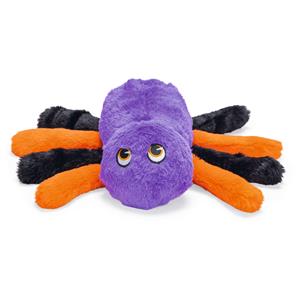 Beeztees Halloween Pluche Spin Itsy - Hondenspeelgoed - 32x22 cm Oranje Paars Zwart