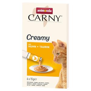 6x15g Creamy Kip + Taurine animonda Carny Kattensnacks