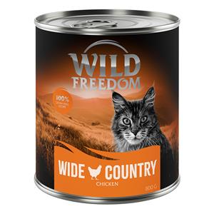 6x800g Adult Wide Country Kip Puur Wild Freedom Kattenvoer