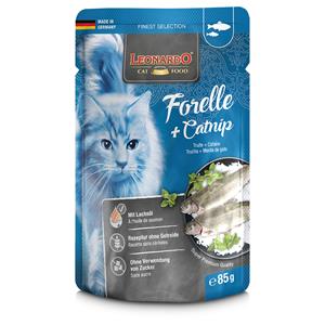 32x85g Finest Selection Zakjes Forel & kattenkruid Leonardo Kattenvoer