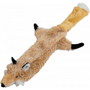 Petsolutions Flatties Knuffel met Piep 56 cm hondenspeelgoed Vos