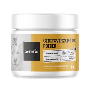 Denti-Care poeder - Natuurlijk gebitsverzorging supplement voor katten en honden - Animigo - 180 pot