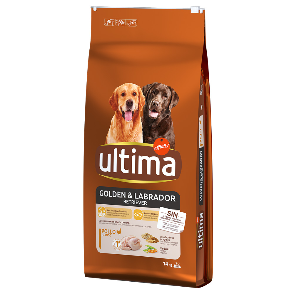 Affinity Ultima Ultima Hond Golden & Labrador Retriever Kip - Voordeelpakket: 2 x 14 kg