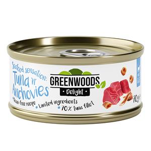 Greenwoods Delight Tonijnfilet met Ansjovis 6 x 70 g