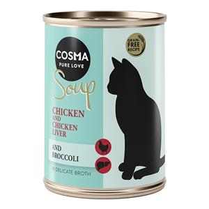 Cosma Soup 6 x 100 g - Kipfilet met kippenlever en broccoli