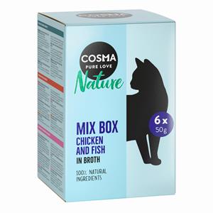 Cosma Nature Probeerpakket Kattenvoer - 6 x 50 g (6 Soorten)