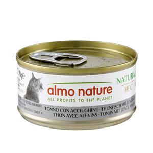 Almo Nature HFC Natural tonijn met ansjovis natvoer kat (70 g) 6 x 70 g