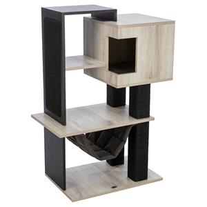 Trixie CityStyle krabpaal grijs/zwart (98 cm) Per stuk
