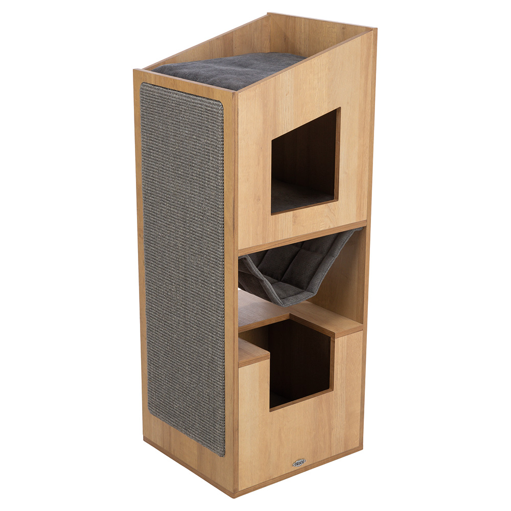 Trixie Cat Tower CityStyle krabpaal bruin/grijs 1 stuk