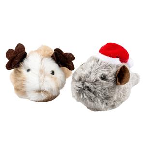 Duvo+ Xmas fluffy muizen meerkleurig Xmas fluffy muizen