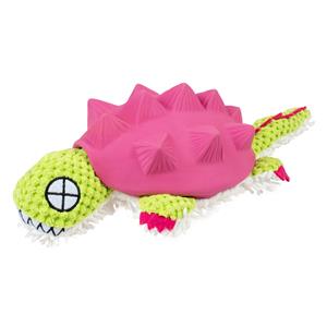 Duvo+ Pluche & latex gordeldier Paars/groen