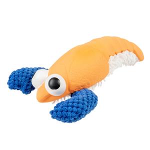 Duvo+ Pluche & latex kreeft Oranje/blauw