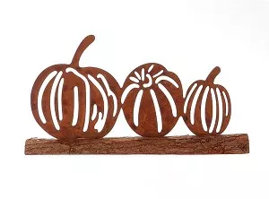 HBX Natural Living Natural living Deco pompoenen roest 30x5x14cm