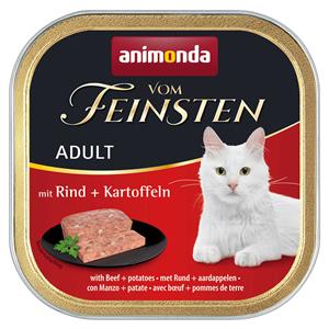 animonda vom Feinsten Adult 6 x 100 g Kattenvoer - Rund & Aardappelen